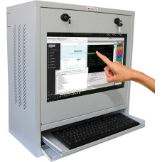 Techly Cabinet for Industrial PC and Touch Monitor 22