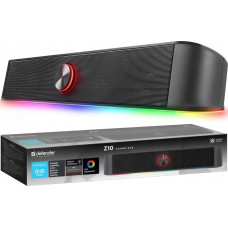 Defender Soundbar Z10, 2.0, 6W, black, volume control, LED backlight, USB/Bluetooth, 80Hz-20kHz