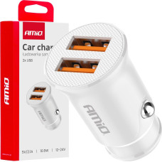 Amio Charger Car charger 2x usb-a 2.1a -03872