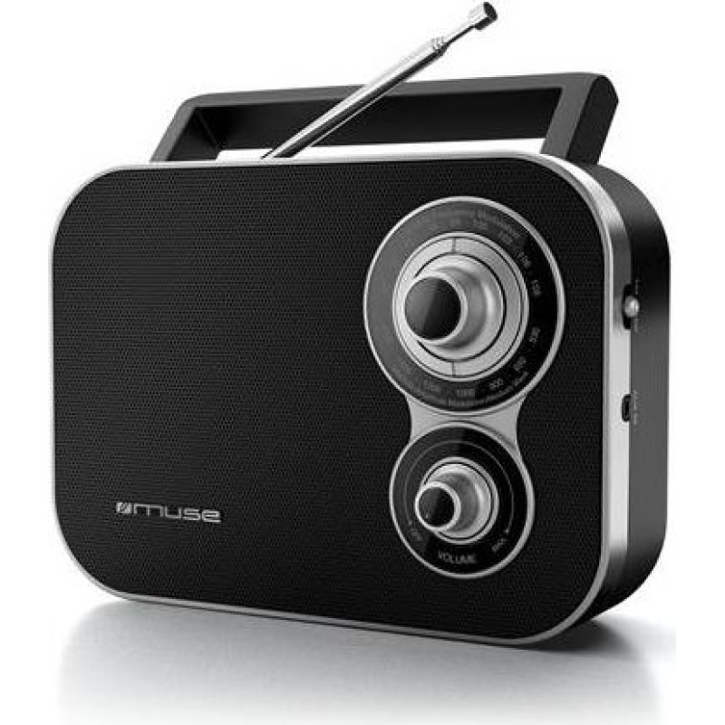 Muse M-051R Black, 2-band portable radio,
