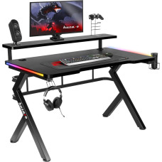 Huzaro Hero 5.0 RGB desk Black 120 cmx60 cm