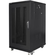 Lanberg Standing cabinet 19 inches 22U 600x800 perforated door, black