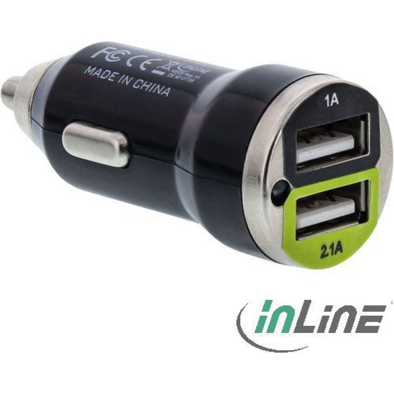 Inline Dual 2x USB-A 2.1 A Charger (31502C)