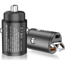 C-Tech Nabíječka USB charger for car UCC-02, 1x Type C + 1 x Type A, 30W