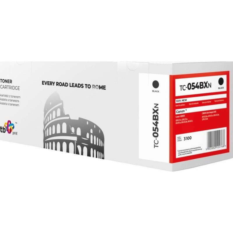Tb Print Toner for Canon LBP620C 054H TC-054BXN BK 100% new