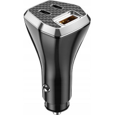 Jellico F15 PD 88.5W 2xUSB-C + 1xUSB QC3.0 car charger Black