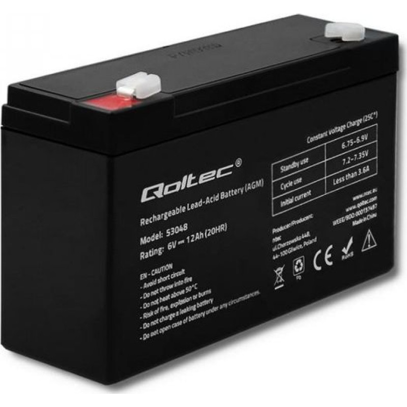 Qoltec Battery 6V/12Ah (53048)