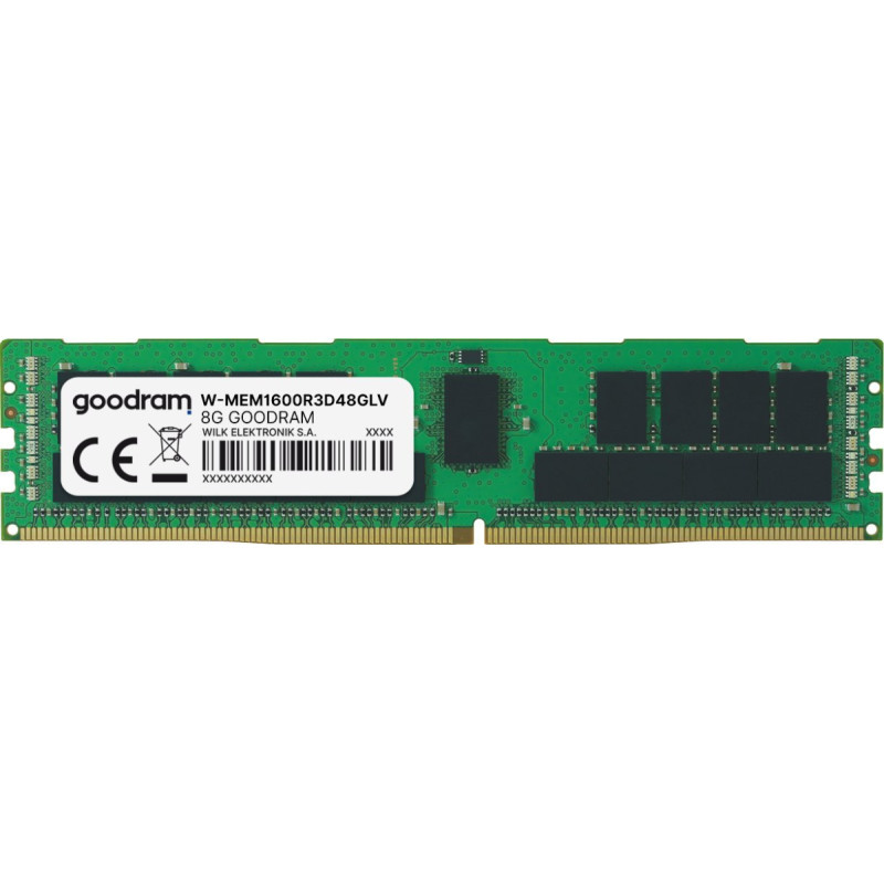Goodram Memory DDR3 8GB/1600 (1*8) ECC Reg RDIMM 512x8