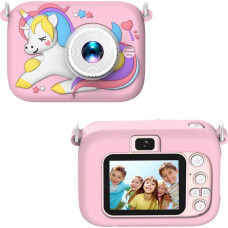 Leantoys Digital Camera For Kids Unicorn Pink 48Mpx HD 1080P LEAN Toys