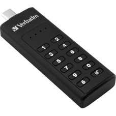 Verbatim USB C 3.1 Drive 32 GB - Keypad Secure (R:160/W:130 MB/s) GDPR
