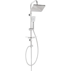 Invena Nyks shower set with rain shower head chrome (AU-32-001)