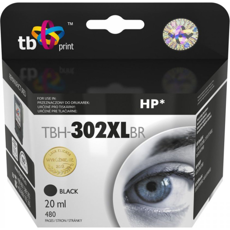 Tb Print BH-302XLBR / F6U68AE Ink (Black)