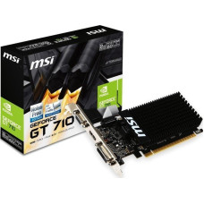 MSI Karta graficzna MSI GeForce GT 710 Low Profile 2GB DDR3