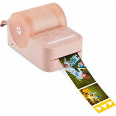 HP Sprocket Panorama Color Bluetooth Label Printer for Photo Sticker Labels - Pink.