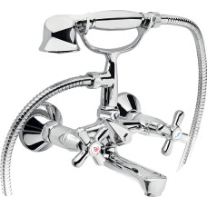Ferro Retro wall-mounted bathtub faucet chrome (XR11)
