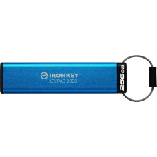 Kingston IronKey Keypad 200 256GB USB-C AES Encrypted Flash Drive