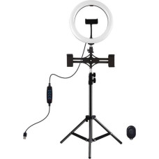 Puluz PKT3070B LED 26 cm ring light with tripod and smartphone mount