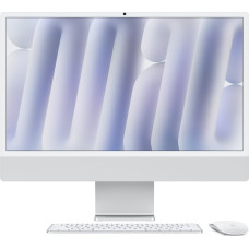 Apple Komputer Apple iMac 24 M4 / 16 GB / 256 GB / 10R GPU / Szkło Nanostrukturalne / Srebrny (MD3H4ZE/A)