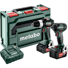 Metabo Power Tool Kit .COMBO 18V 2.1.18 KIT (BS 18 LT BL +SSD 18 LTX 200 BLL) 2x5.2Ah X