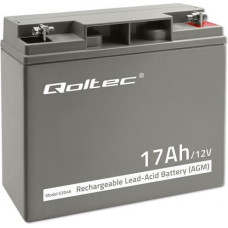 Qoltec Battery AGM 12V 17Ah max. 255A