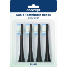 Concept PERFECT SMILE ZK40xx toothbrush tip, Daily Clean, black, 4 pcs.  ZK0006