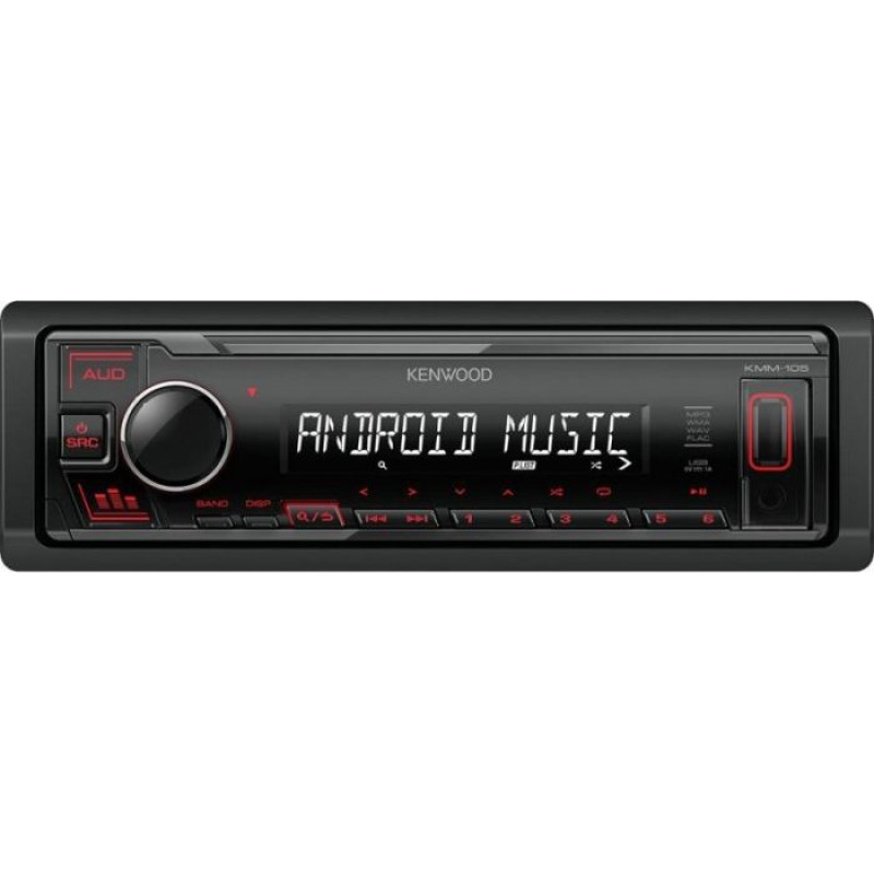 Kenwood KMM-105 RY car radio, USB.