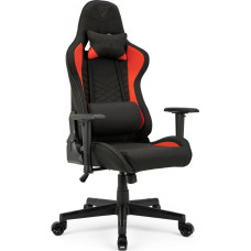 Sense7 Spellcaster fabric armchair black and red
