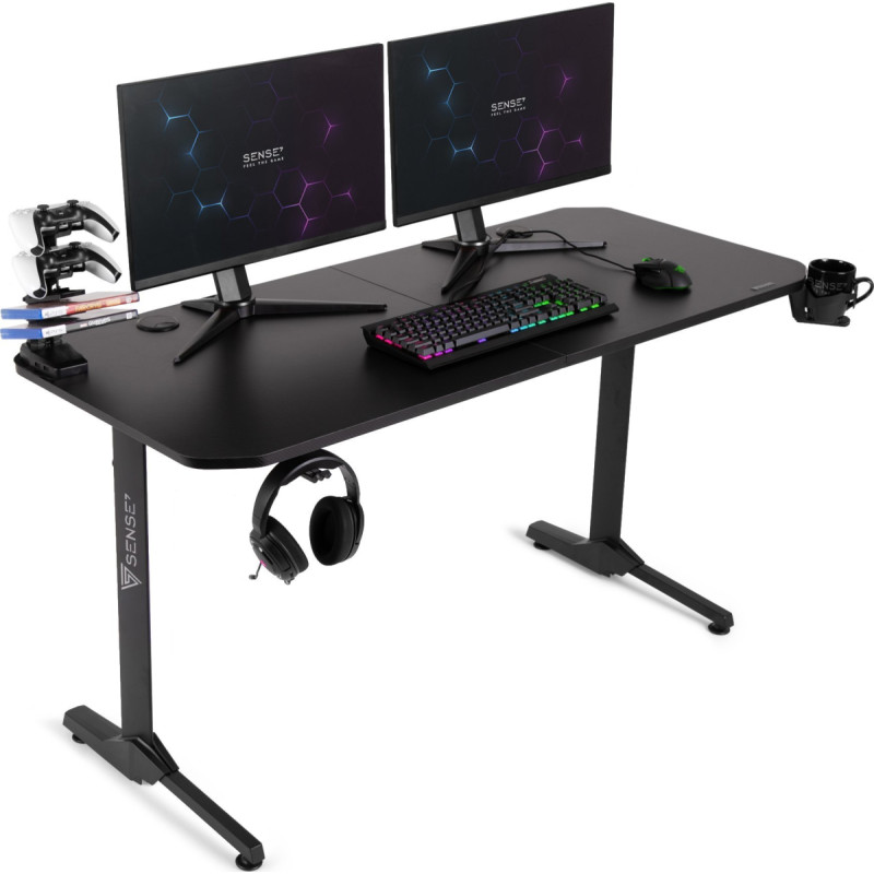 Sense7 Nomad Basic desk black 140cm x 60cm