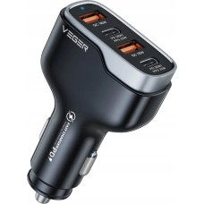 Veger Car charger charger 2 x USB A + 2 x Type C PD QC 3A 66W CC53-2A2C black