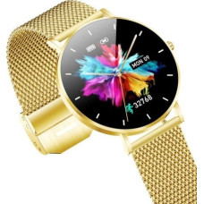 Manta Smartwatch Smartwatch women's watch Alexa Lux Gold + pink strap