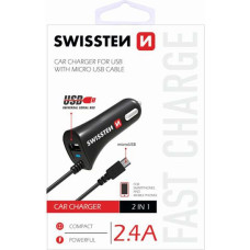 Swissten One-Piece Charger 1x USB-A 2.4 A (20111000)