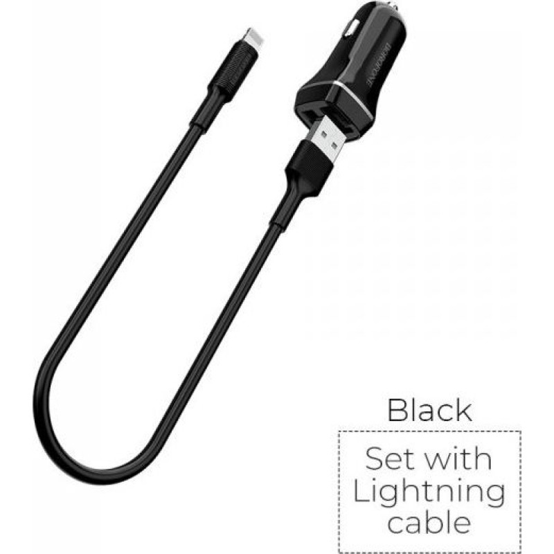 Borofone Charger 2x USB-A 2.4 A (BFO-BZ2-L-B)