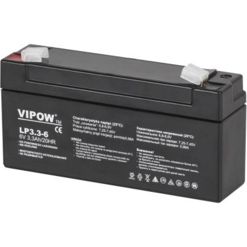 Vipow Gel battery 6 V / 3.3 Ah (BAT0205)