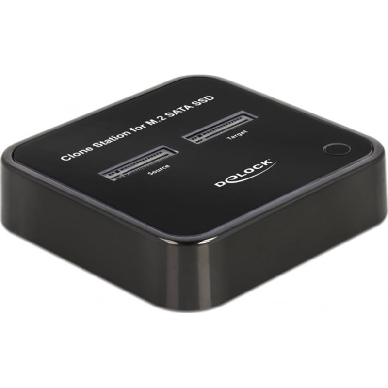 Delock - SSD-Dockingstation Schachte: 2 - M.2 - M.2 Card - USB-C 3.2 (Gen 2) - Schwarz