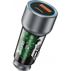 Dudao R4T 30W USB-A / USB-C car charger - gray