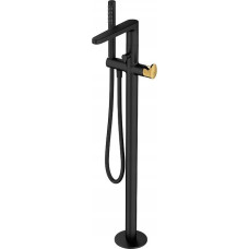Cersanit Inverto freestanding bathtub mixer black + gold (S951-283)
