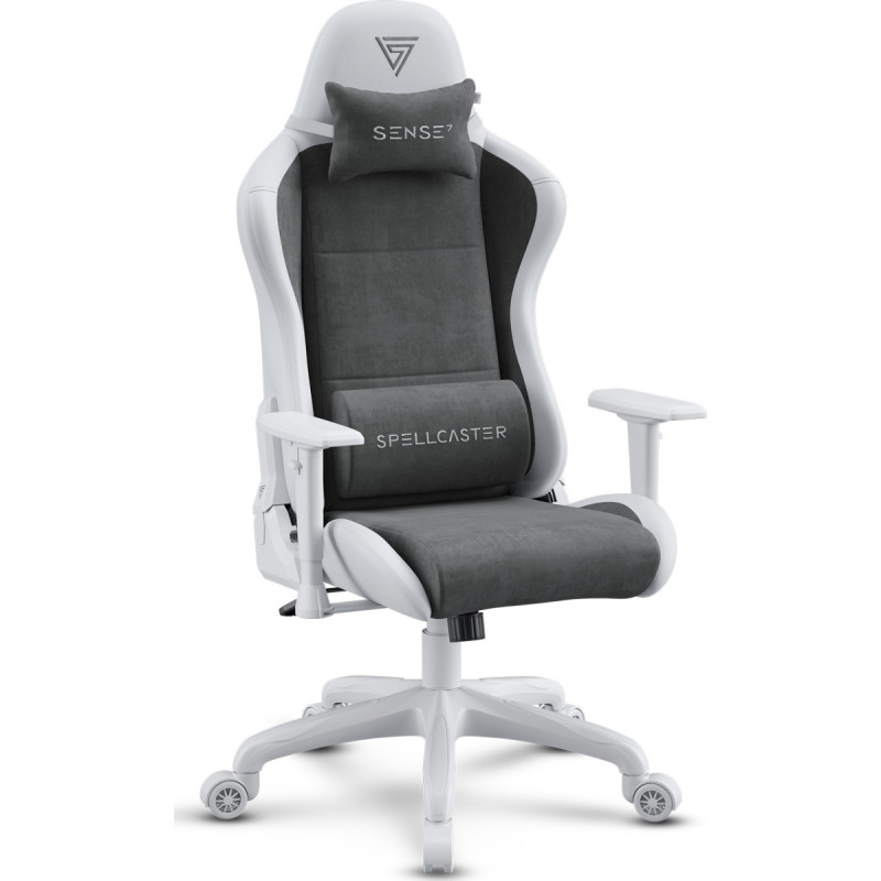 Sense7 Spellcaster FUKU PU armchair white and grey