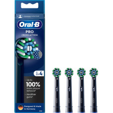 Oral-B CrossAction electric toothbrush tip 4pcs. EB50-4 BLACK - black 