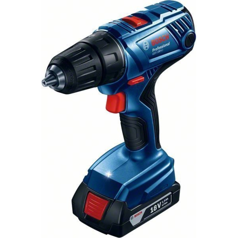 Bosch CORDLESS DRILL GSR 180-LI 2*2.0AH+BITS