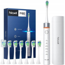 Fairywill Toothbrush Sonic toothbrush with tip set and case FW-P80 (White)