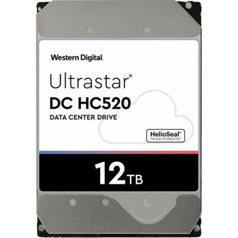 WD Western Digital Ultrastar DC Hard Drive HC520 (He12) 3.5'' HDD 12TB 7200RPM SATA 6Gb/s 256MB | 0F29590