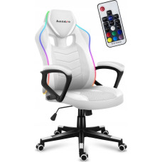 Huzaro Force 2.5 White Rgb Mesh Swivel Computer Gaming Chair