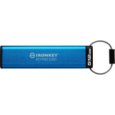 Kingston IronKey Keypad 200C flash drive - USB-Flash-Laufwerk - verschlusselt - 512 GB - USB 3.2 Gen 1