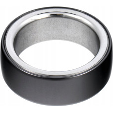 OEM Smartwatch Smart Ring R8- smart ceramic ring with charging station size 18mm black