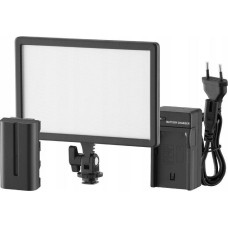 Jinbei EF Panel LED Studio Lamp 12 2700-6000K with NP-F550 battery.