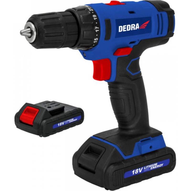 Dedra DED7880B 18 V drill/driver 2 x 1.5 Ah battery pack