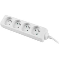 Lanberg Power strip 1.5m, white, 4 sockets, cable made of solid copper