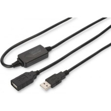 Digitus USB USB-A cable - 15 m Black (DA73101)