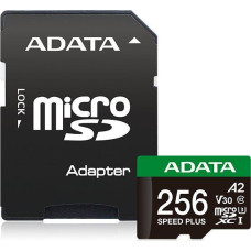 Adata Speed Plus MicroSDXC 256 GB Class 3 UHS-I/U3 A2 V30 card (UD256GUI3V30A2SP-RA1)