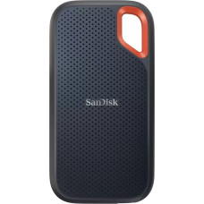 Sandisk SSD Extreme Portable V2 8TB Black and Orange External Drive (SDSSDE61-8T00-G25)